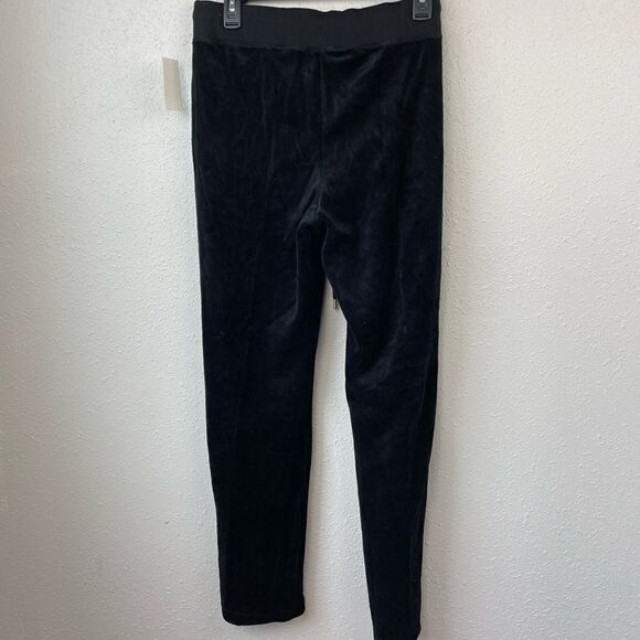 NWT Two by Vince Camuto Womens Black Velour Sweatpants Size M - Picture 2 of 6